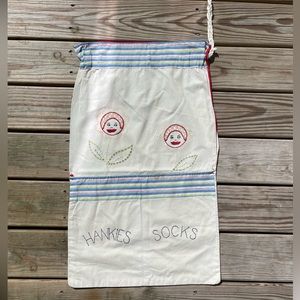 Vintage laundry bag, hand made in the 40’s